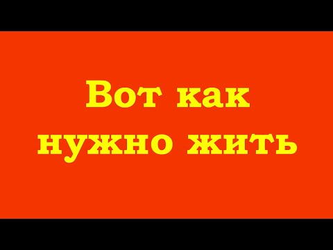 Видео: Вот как нужно жить