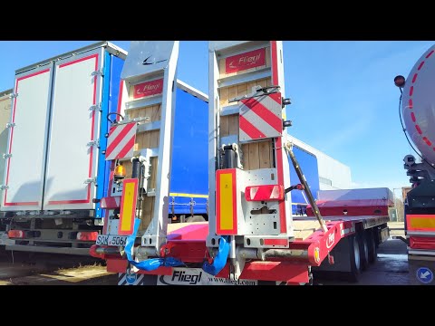 Видео: НИЗКОРАМНЫЙ ТРАЛ ПОЛУПРИЦЕП FLIEGL #обзор #полуприцеп #semitrailer #fliegl #негабарит #lowbet