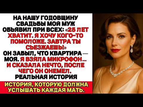 Видео: Спустя 25 лет мой муж захотел кого—нибудь помоложе, но то, что я сказала, лишило его дара речи.