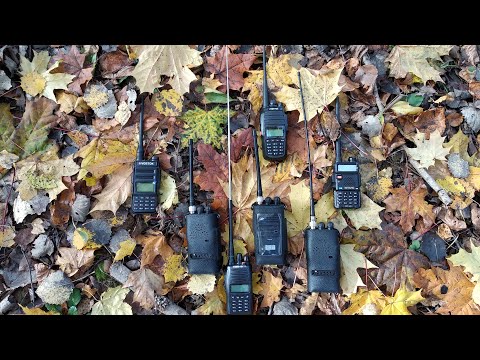 Видео: Рации для охоты, рыбалки, походов - осенний тест работы в лесу радиостанций разных диапазонов частот