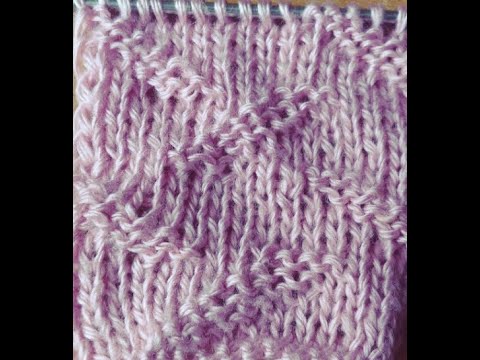 Видео: Нежный теневой узор спицами