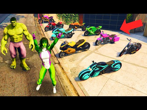 Видео: Халк Әйелімен Мотоциклдар ҰРЛАДЫ (GTA V)