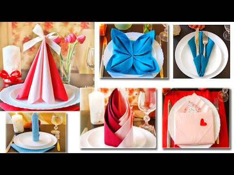 Видео: Простые и ОЧЕНЬ красивые идеи СЛОЖИТЬ САЛФЕТКИ. How to fold napkins ideas