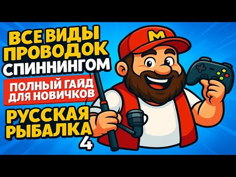 Видео: ВСЕ виды проводок спиннингом | Как увеличить улов? • Полный гайд для новичков • Русская Рыбалка 4