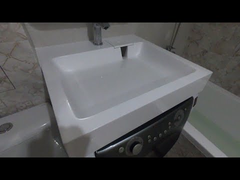 Видео: Раковина над стиральной машиной "сборка и установка"