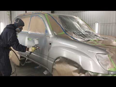Видео: Toyota Land Cruiser 100  Полная покраска!