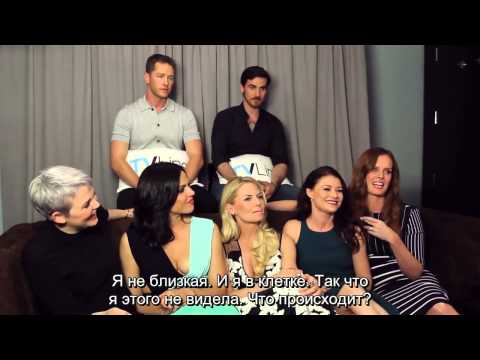 Видео: Интервью каста "Однажды в Сказке" на Комик-Коне 2015 субтитры