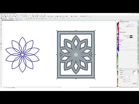 Видео: Простая мнгогослойная мандала. Как рисовать многослойные рисунки.Corel Draw от Деревяшкина
