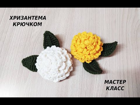 Видео: ХРИЗАНТЕМА КРЮЧКОМ за 15 МИНУТ/МАСТЕР КЛАСС