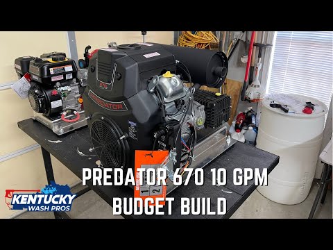 Видео: Бюджетная сборка мойки высокого давления Predator 670 10 галлонов в минуту.