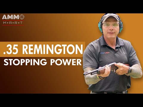 Видео: Останавливающая сила .35 Remington