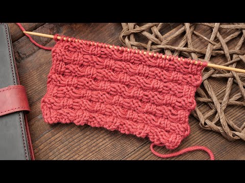 Видео: Узор «Новая плетенка» спицами 🧺  Free knitting pattern