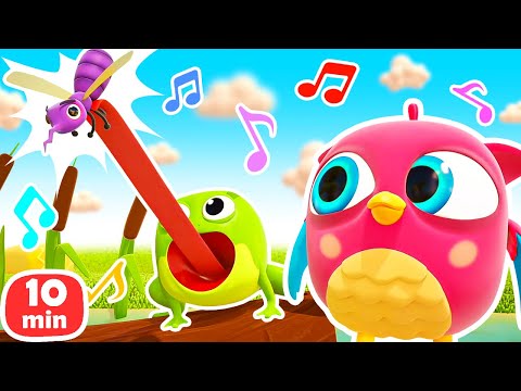 Видео: Песенки для детей 🐸 ЛЯГУШОНОК и его ХВОСТИК — Совенок Хоп Хоп танцует! Мультик для малышей