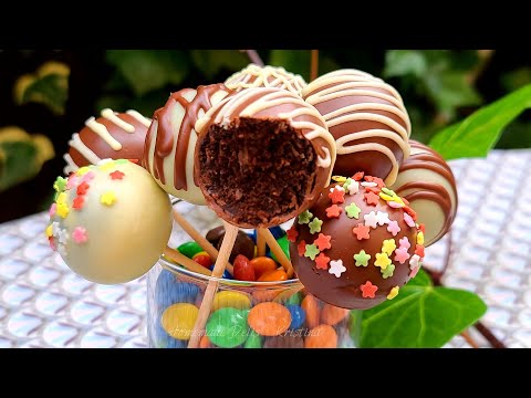 Видео: Кейк попс (сладкиши на клечки) направини с подръчни материали 🍭