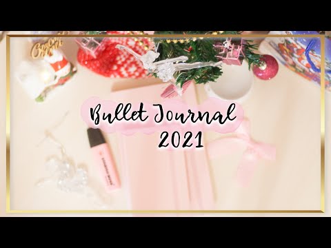 Видео: ОФОРМЛЕНИЕ ЕЖЕДНЕВНИКА  на 2021 ГОД | Коллекции | Январь | Розовый BULLET JOURNAL
