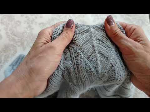 Видео: Мужской джемпер. Краткий обзор как вязала.