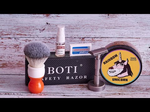 Видео: BOTI DE razor Ti. Мыло Rainbow Unicornи  Dscosmetic 26 мм. Lucky Tiger Bay Rum | HomeLike