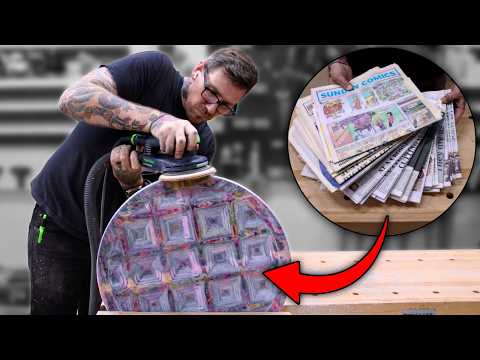 Видео: Раскрыто тайное искусство 753 газет и эпоксидной смолы