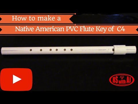 Видео: Флейта из ПВХ в стиле коренных американцев в тональности C4!
