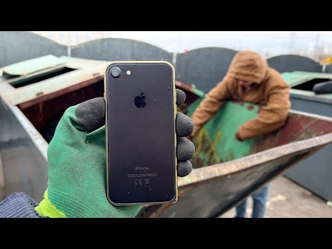 Видео: Как я зарабатываю лазая по мусоркам Питера ? Dumpster Diving RUSSIA #31 Нашёл айфон 7