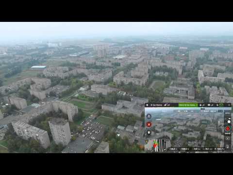 Видео: Городской полет на 2км - DJI Phantom 3 Advanced