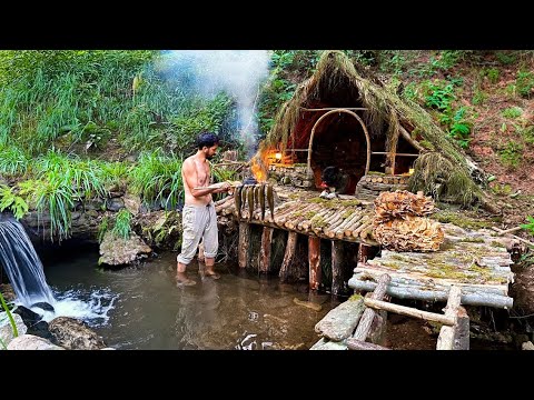 Видео: 3-ДНЕВНЫЙ КЕМПИНГ на выживание в одиночку. Ловить и готовить, Рыбалка. Гигантский ГРИБ.  BUSHCRAFT