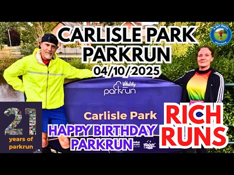 Видео: RICH RUNS — 21-й день рождения PARKRUN — CARLISLE PARK PARKRUN — 10.04.2025
