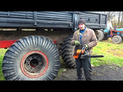 Видео: Обдирка колёс на Крепыше, подготовка к соревнованиям!