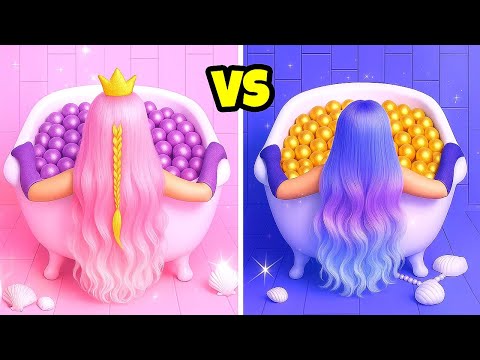 Видео: PINK 💖 против BLUE 💙 — Битва Преображений! Кто победит в битве красоты? 👑
