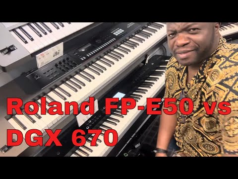 Видео: Roland FP-E50 против DGX 670: обзор Roland FP-E50: характеристики и анализ звука