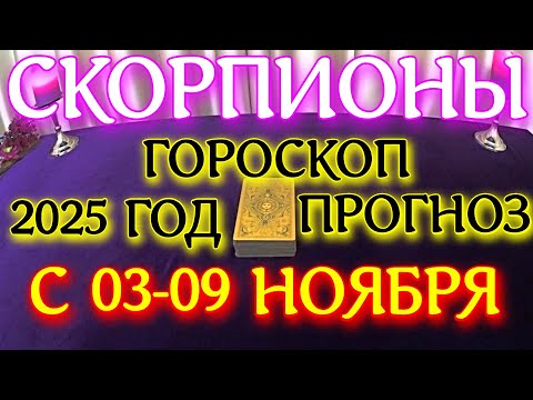 Видео: ГОРОСКОП СКОРПИОНЫ С 03 ПО 09 НОЯБРЯ МЕСЯЦ ПРОГНОЗ ТАРОСКОП. 2025 ГОД virgo tarot today