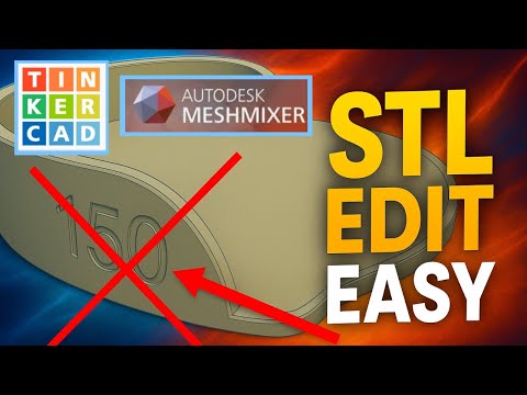 Видео: 3 простых способа редактирования STL-файла с помощью Tinkercad и Meshmixer