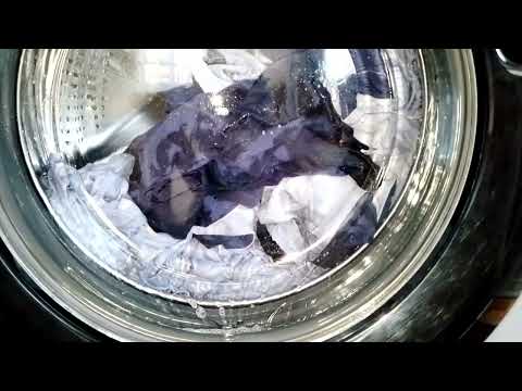 Видео: Haier HW60-BP12959AS-Хлопок 60° 600 Об/Мин.Стирка Постели.Часть 1-3.