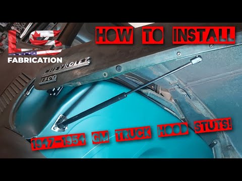 Видео: Установка стойки капота грузовика GM 1947–1954 гг. *Новый обзор версии Описание*