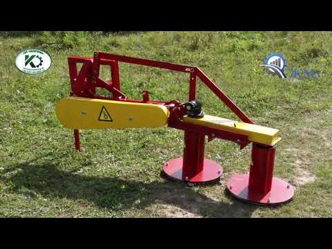 Видео: Косилка для минитрактора КР-1.1 БТ. Испытание в работе