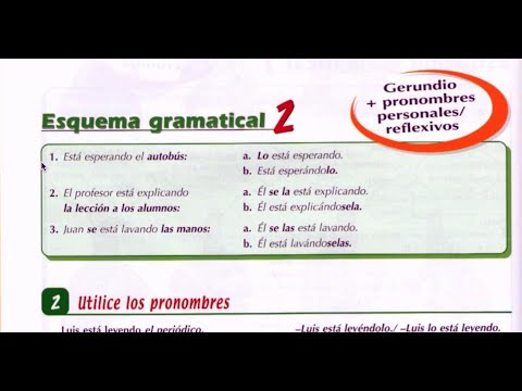 Видео: nuevo español 2000. Личные и возвратные местоимения с gerundio-