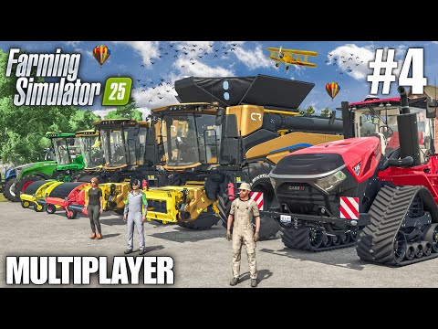 Видео: ГИГАНТСКОЕ ТРАНСПОРТНОЕ СРЕДСТВО с КОШЕНИЕМ ТРАВЫ и сбором урожая в FS25 | СЕТЕВАЯ ИГРА FS25 | Ин...