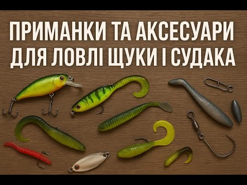 Видео: 🎣 Приманки та аксесуари для щуки і судака | Мій особистий топ 🐊🐟
