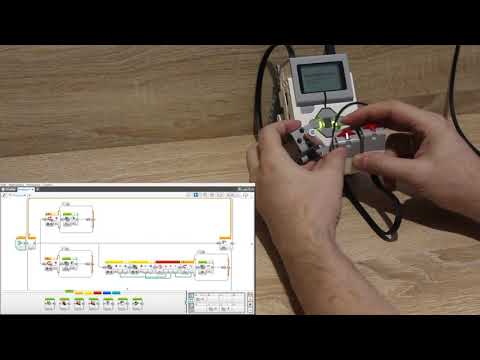 Видео: Работа среднего мотора в Lego Mindstorms EV3