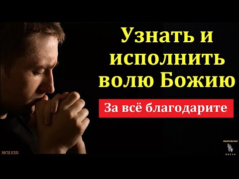 Видео: "Общение с Богом". В. Вильмс. МСЦ ЕХБ