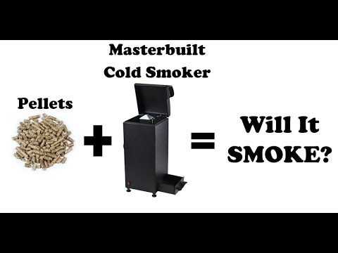 Видео: Пеллеты в коптильне Masterbuilt Cold Smoker