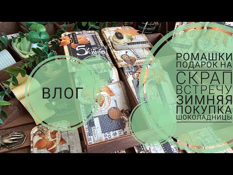 Видео: 🔥ВЛОГ | Ромашки, 🎁 на скрап встречу, зимняя покупка, шоколадницы | СКРАПБУКИНГ