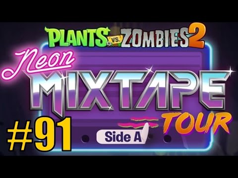 Видео: Прохождение NEON MIXTAPE TOUR 1-5 + Pinata Party - Plants vs Zombies 2: It's About Time
