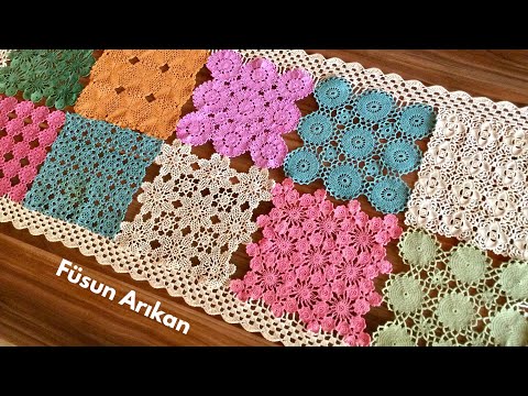 Видео: Красивая идея с кружевом, связанным крючком.