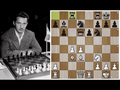 Видео: Супер-атака "висячими пешками" в исполнении Светозара Глигорича! Шахматы.