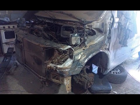 Видео: Mercedes Vito  Восстановление утопленника  Перед лево