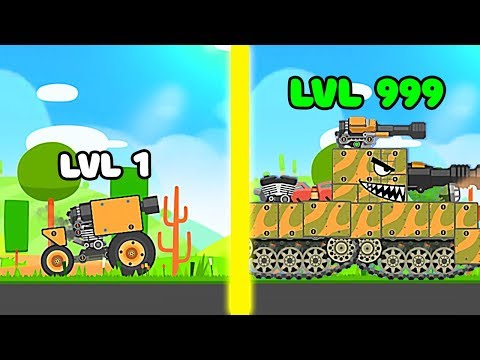 Видео: ЭВОЛЮЦИЯ ТАНКА ЧТОБЫ СОЗДАТЬ СУПЕР ТАНК В ИГРЕ SUPER TANK RUMBLE!