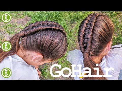 Видео: Коса бесконечность из 3 прядей с подхватами, голландская - новая техника // 3 strand infinity braid