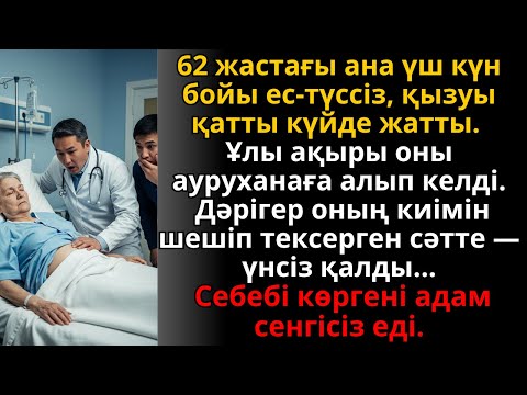 Видео: 62 жастағы ана ес-түссіз жатты, дәрігер киімін ашқанда үнсіз қалды | Ешкім естімеген әңгіме