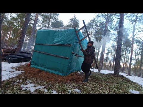 Видео: ЧУТЬ НЕ ПОГИБ НОЧЬЮ В БАЛАГАНЕ. ПЛОХАЯ ИСТОРИЯ. КТО РАЗМОТАЛ САМОЛОВКУ? ЖЕРЛИЦЫ НА ТАЁЖНОЙ РЕКЕ.